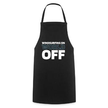 Windsurfen Windsurfer Windsurfing On World Off - Cooking Apron - black - Front - AI Model Male 185 dark (185cm)