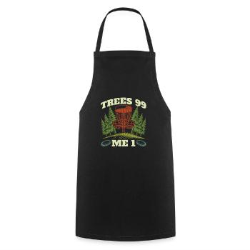 Frisbee Golf Disc Golf Tree - Cooking Apron - black - Front - AI Model Male 185 dark (185cm)