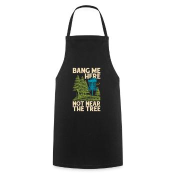 Frisbee Golf Disc Golf - Cooking Apron - black - Front - AI Model Male 185 dark (185cm)
