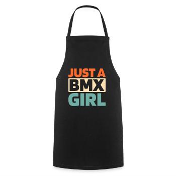 Bmx Bmx Biker Juste Une Bmx Fille - Tablier de cuisine - noir - Devant - AI Model Male 185 dark (185cm)