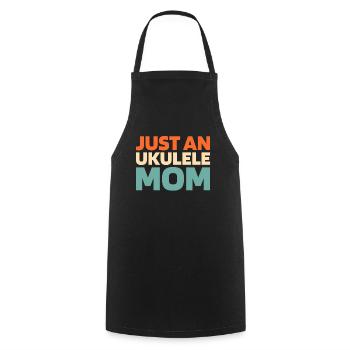 Ukulélé Juste une maman ukulélé - Tablier de cuisine - noir - Devant - AI Model Male 185 dark (185cm)