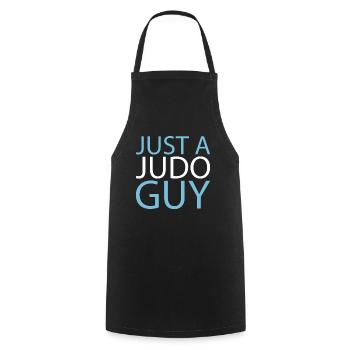 Judoka Just A Judo Guy - Cooking Apron - black - Front - AI Model Male 185 dark (185cm)