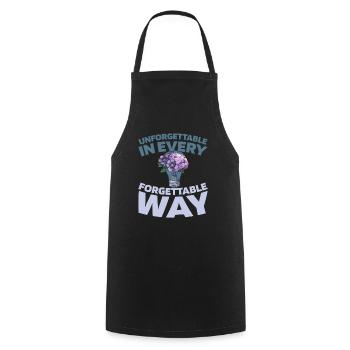 Alzheimer Funny Alzheimers Awareness - Cooking Apron - black - Front - AI Model Male 185 dark (185cm)