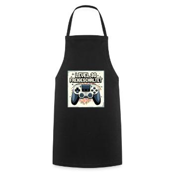 Manette de jeu déverrouillée de niveau 30 - Tablier de cuisine - noir - Devant - AI Model Male 185 dark (185cm)