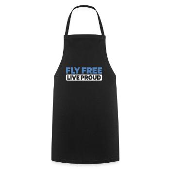 Paramotor paragliding - Cooking Apron - black - Front - AI Model Male 185 dark (185cm)