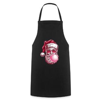 Père Noël cool avec des lunettes de soleil - Tablier de cuisine - noir - Devant - AI Model Male 185 dark (185cm)
