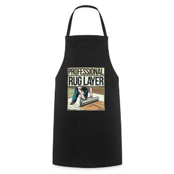 Carpet installer - Cooking Apron - black - Front - AI Model Male 185 dark (185cm)