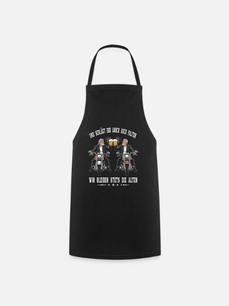 Et si le cul plie aussi, on reste - Tablier de cuisine - noir