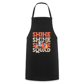 Cleaner Squad - Cooking Apron - black - Front - AI Model Male 185 dark (185cm)