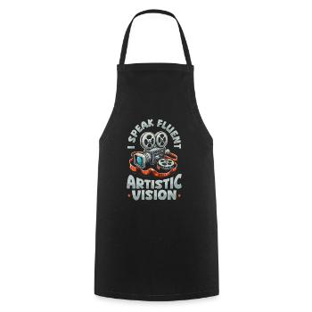 Creative Director - Cooking Apron - black - Front - AI Model Male 185 dark (185cm)