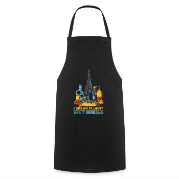 Extraction Worker - Cooking Apron - black - Front - AI Model Male 185 dark (185cm)