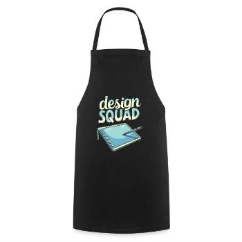 Graphic Designer Squad - Cooking Apron - black - Front - AI Model Male 185 dark (185cm)