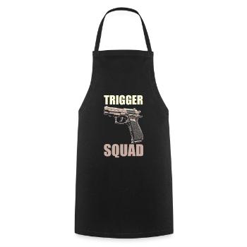 Gunsmith Gunsmith Squad - Cooking Apron - black - Front - AI Model Male 185 dark (185cm)