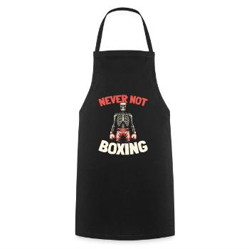 Boxen Boxer - Kochschürze - Schwarz - Vorne - AI Model Male 185 dark (185cm)