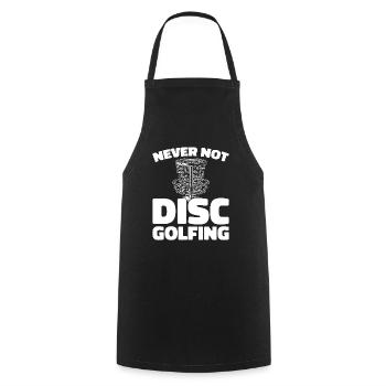 Frisbee Golf Disc Golf - Cooking Apron - black - Front - AI Model Male 185 dark (185cm)