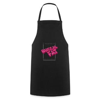 J’ai enlevé ma graisse buccale maintenant je suis fabuleux - Tablier de cuisine - noir - Devant - AI Model Male 185 dark (185cm)