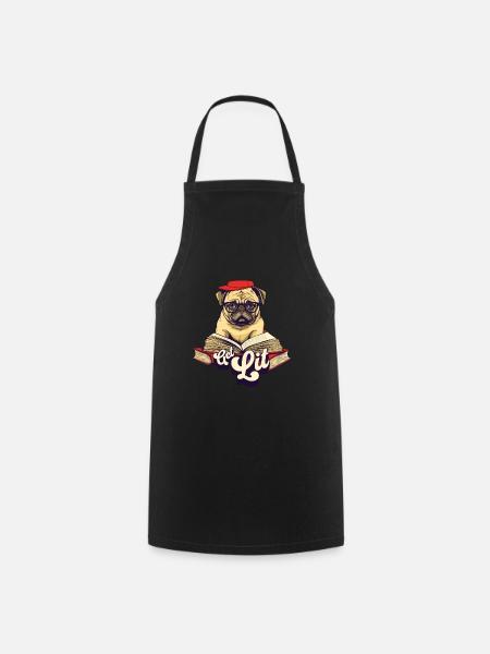 Get Lit Pug - Kochschürze - Schwarz