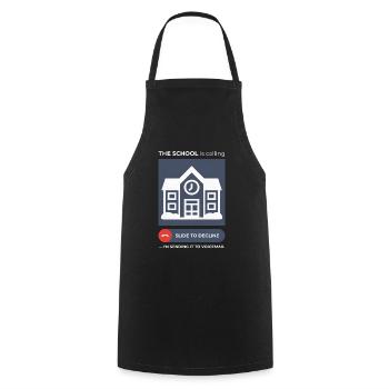 Schulanrufvermeidung Humorvolles Voicemail-design - Kochschürze - Schwarz - Vorne - AI Model Male 185 dark (185cm)