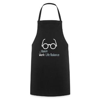 Vision Work-life-balance - Optometrist Profession - Cooking Apron - black - Front - AI Model Male 185 dark (185cm)