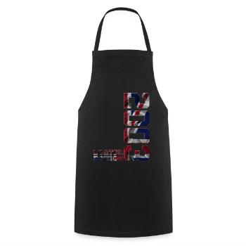 ÉDITION LIMITÉE ANGLETERRE 23E ANNIVERSAIRE 2003 UK - Tablier de cuisine - noir - Devant - AI Model Male 185 dark (185cm)