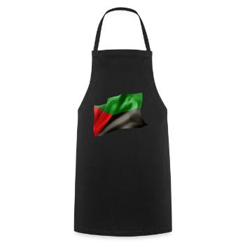 Martinique Drapeau Au Vent - Tablier de cuisine - noir - Devant - AI Model Male 185 dark (185cm)