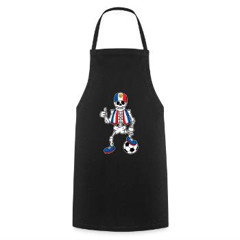 Skeleton France Amateur Football - Cooking Apron - black - Front - AI Model Male 185 dark (185cm)