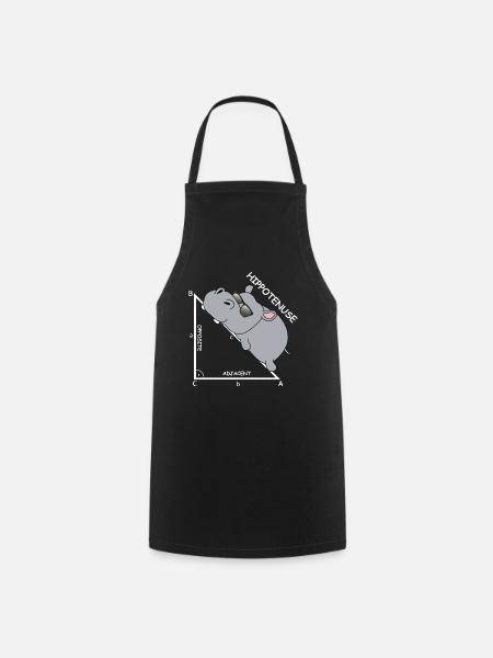 Hippoténuse | Hippopotame, Mathématiques, Hypothénuse - Tablier de cuisine - noir