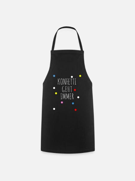 KONFETTI SHIRT - Kochschürze - Schwarz