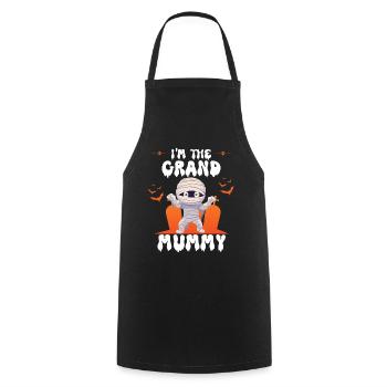 Im the grand mummy, funny grandma halloween - Cooking Apron - black - Front - AI Model Male 185 dark (185cm)