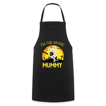 Im the grand mummy, funny grandma halloween - Cooking Apron - black - Front - AI Model Male 185 dark (185cm)