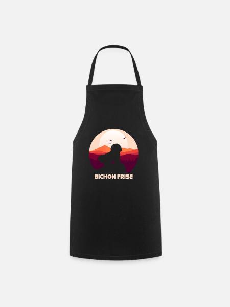 Bichon Frise - Kochschürze - Schwarz