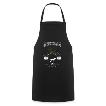 Bluetick Coonhound Dog - Cooking Apron - black - Front - AI Model Male 185 dark (185cm)