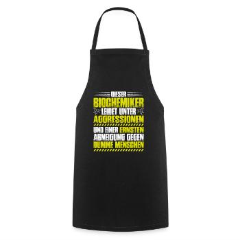 Biochemiker Biochemie Biochemistry Biochemist - Cooking Apron - black - Front - AI Model Male 185 dark (185cm)