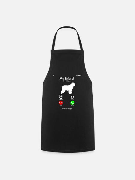 Briard - Berger de Brie - Briarden - Tablier de cuisine - noir