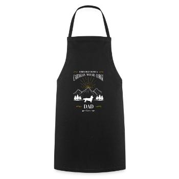 Cardigan Welsh Corgi - Tablier de cuisine - noir - Devant - AI Model Male 185 dark (185cm)