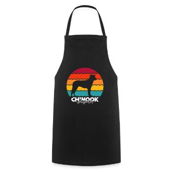 Chinook Dog - Cooking Apron - black - Front - AI Model Male 185 dark (185cm)