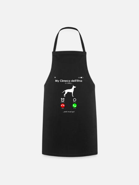 Cirneco dell Etna - Kochschürze - Schwarz