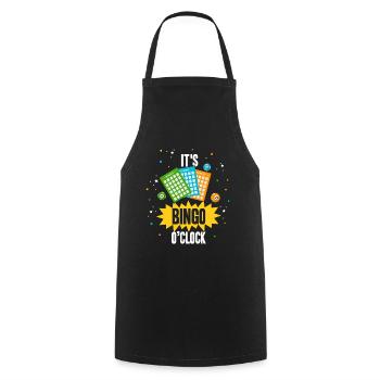 C’est Bingo O’clock Funny Bingo - Tablier de cuisine - noir - Devant - AI Model Male 185 dark (185cm)
