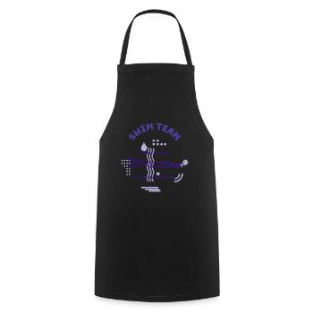 Cadeau d’équipe de natation cool pour un sw - Tablier de cuisine - noir - Devant - AI Model Male 185 dark (185cm)
