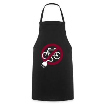 Cyclistes anti-vélo - Tablier de cuisine - noir - Devant - AI Model Male 185 dark (185cm)