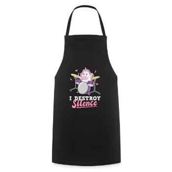 Batteur licorne batteur batteur - Tablier de cuisine - noir - Devant - AI Model Male 185 dark (185cm)