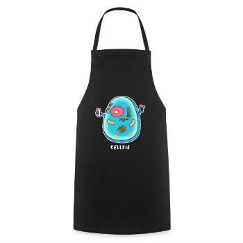 Cellfie - Cooking Apron - black - Front - AI Model Male 185 dark (185cm)