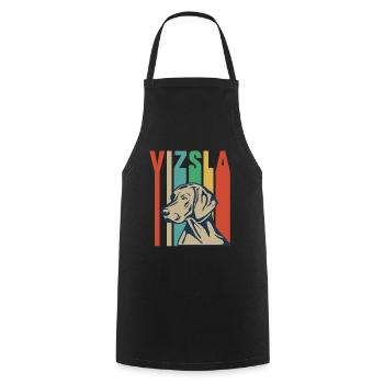 Conception Vizsla pour un propriétaire de Magyar Vizsla - Tablier de cuisine - noir - Devant - AI Model Male 185 dark (185cm)