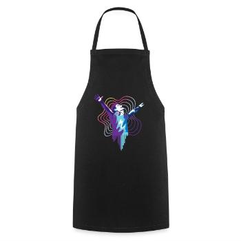 Trance DJ Man design for trance music fans - Cooking Apron - black - Front - AI Model Male 185 dark (185cm)