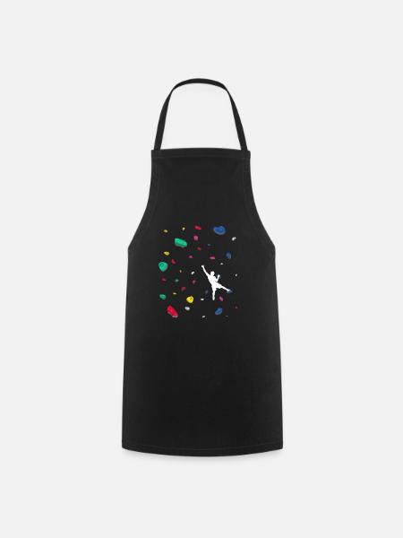 Climbing Boulder wall Rock climbers Bouldering - Cooking Apron - black
