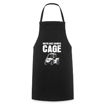 With Age Comes Cage SXS UTV - Kochschürze - Schwarz - Vorne - AI Model Male 185 dark (185cm)