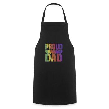 Lgbt Lesbian Rainbow Flag Bisexual Queer - Cooking Apron - black - Front - AI Model Male 185 dark (185cm)