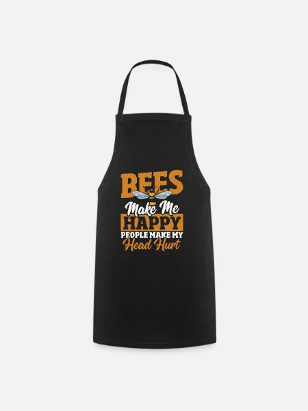 Imker Imkerei Biene Bienenstock Naturschutz Honigh - Kochschürze - Schwarz