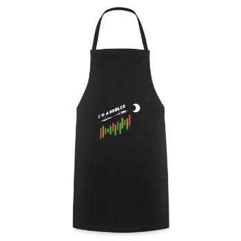 Je suis une crypto-monnaie Hodler Crypto - Tablier de cuisine - noir - Devant - AI Model Male 185 dark (185cm)