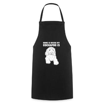 Home Is Where My Cockapoo Is Cockapoo Dog - Kochschürze - Schwarz - Vorne - AI Model Male 185 dark (185cm)
